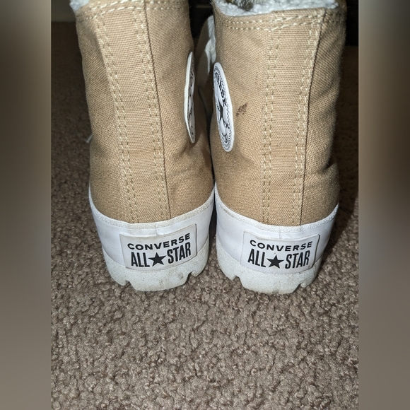 Converse Tan Lugged Platform High Tops - Picture 5 of 7